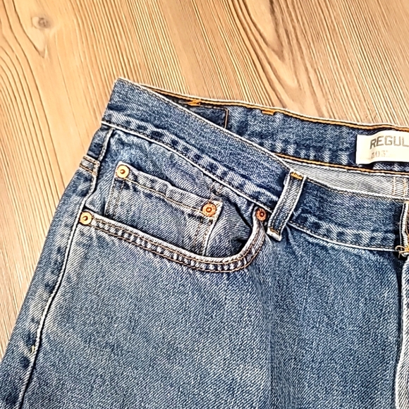 Levi's 505 Men’s Jeans 42x29 Straight Classic Denim Pants Levi Workwear Casual. - Picture 4 of 16